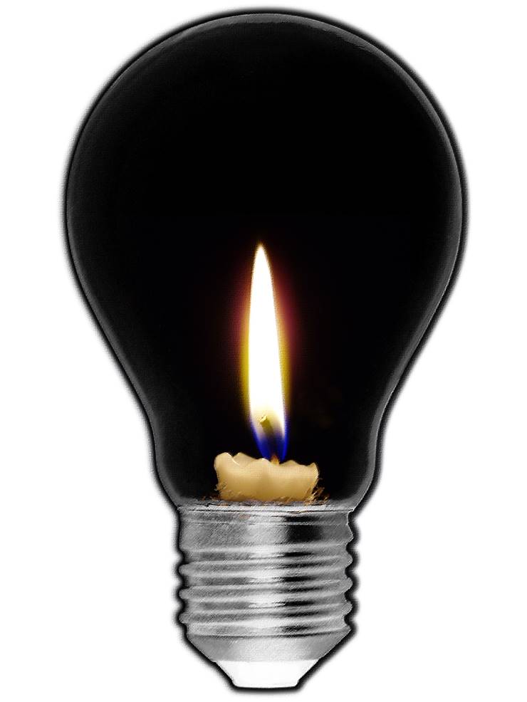 Candle in Light Bulb